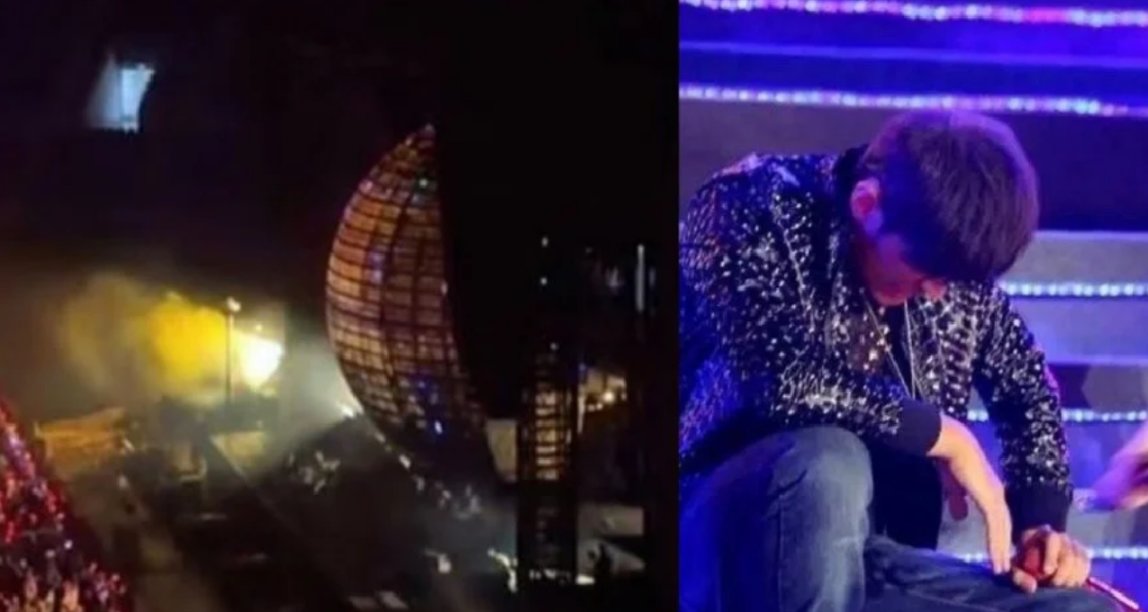 周杰倫演唱會突發意外，現場能量球疑出現故障