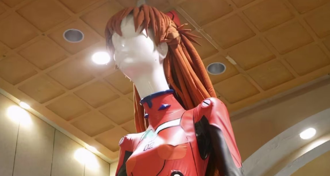 確認不是使徒？名古屋名鐵百貨店地標改造二號機駕駛員明日香