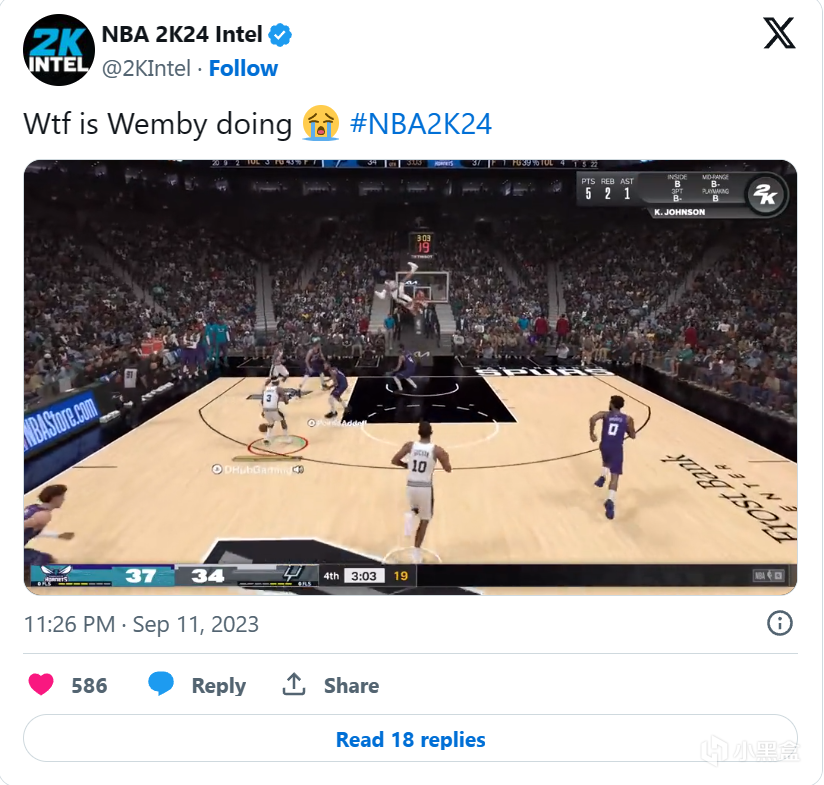 【PC游戏】Steam《NBA 2K24》负评轰炸，爆笑Bug「一灌篮就停不下来」-第4张