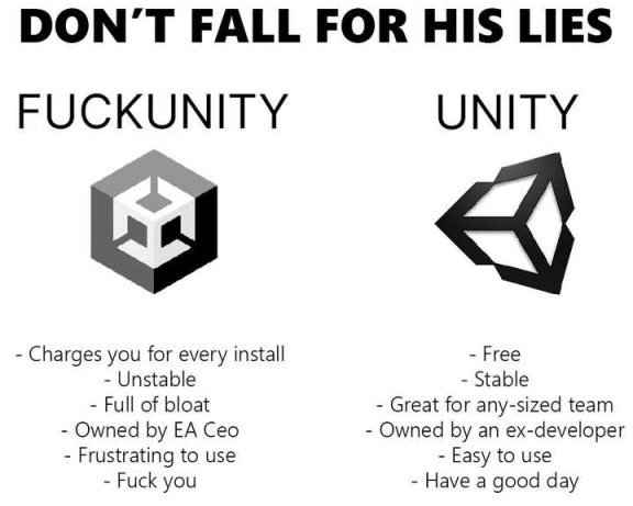 【PC游戏】游戏开发者们对Unity新收费政策的锐评：Unity重新定义了价格歧视-第16张