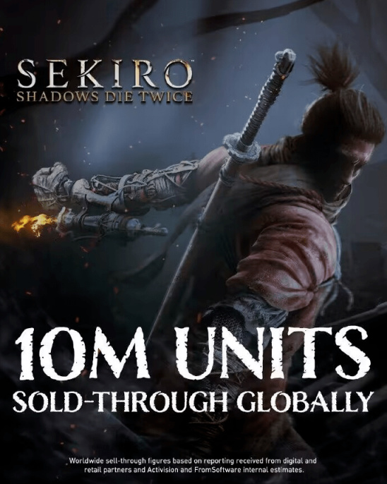 《只狼：影逝二度》全球累計銷量突破1000萬份！Steam半價促銷中-第0張