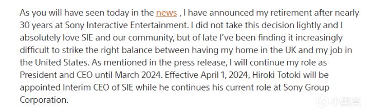 【主机游戏】放弃独占，争议不断，索尼PS总裁吉姆莱恩宣布明年退休-第1张