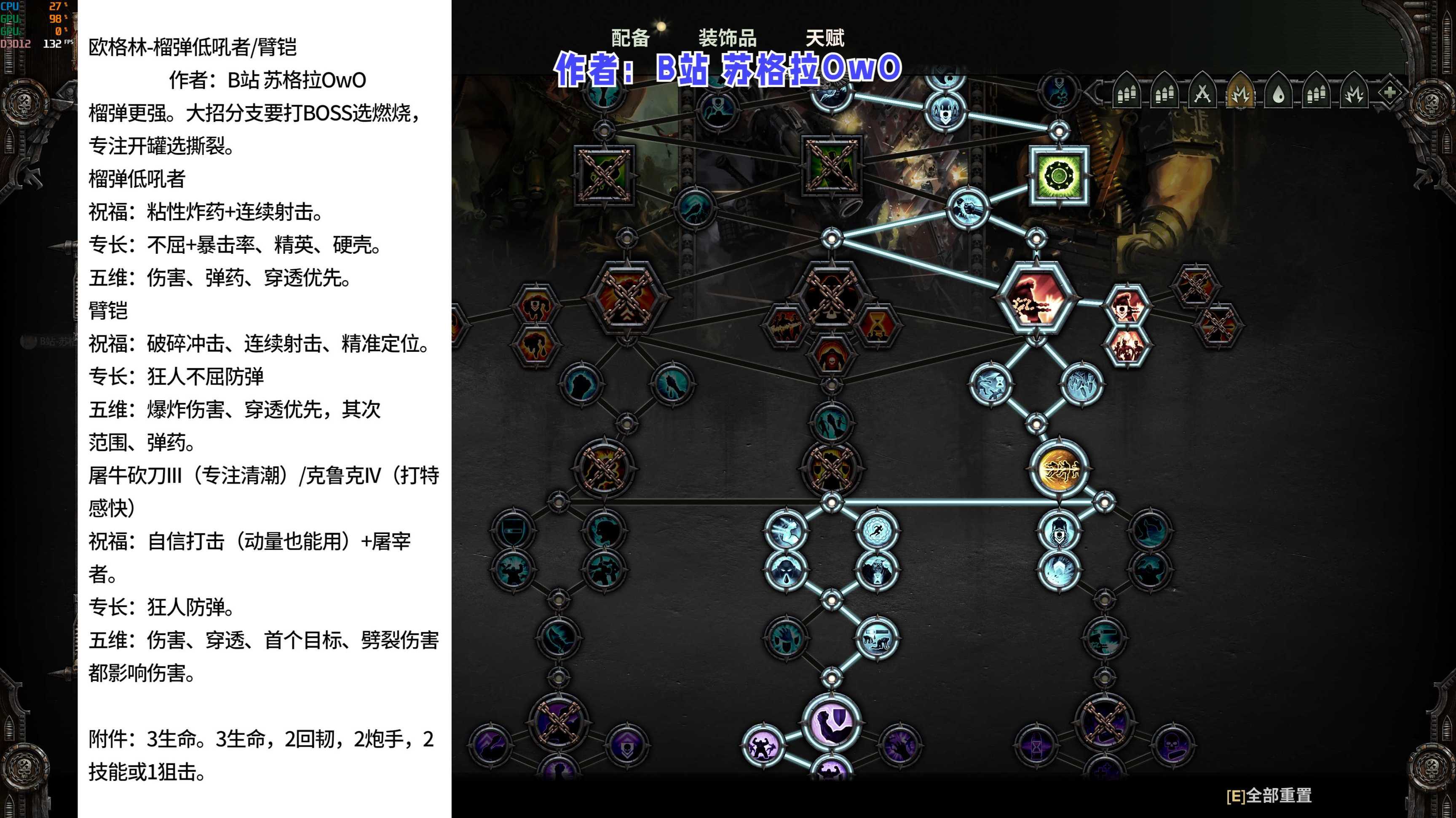 【戰錘40K暗潮】歐格林 新天賦玩法配裝武器祝福專長五維攻略-第1張