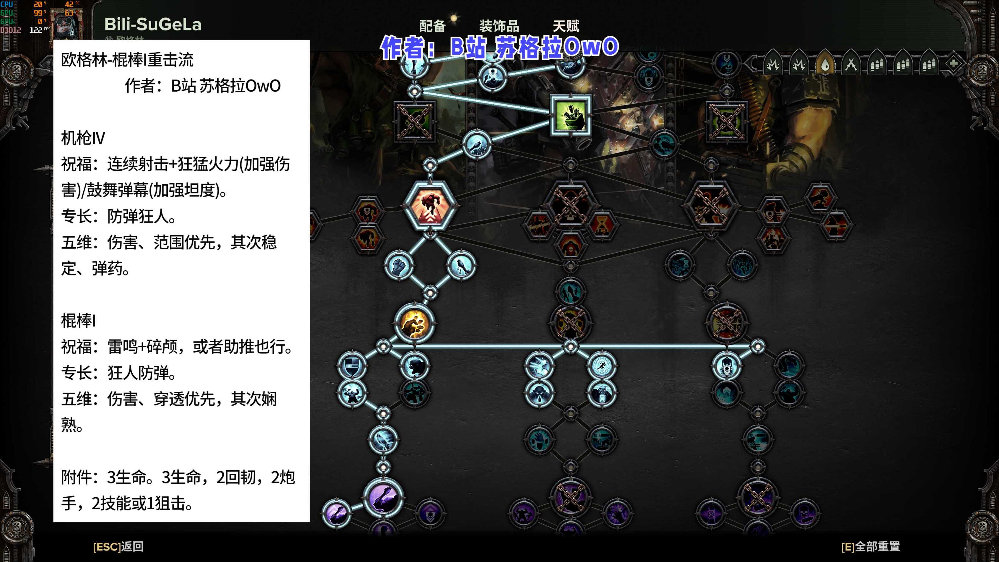 【戰錘40K暗潮】歐格林 新天賦玩法配裝武器祝福專長五維攻略-第3張