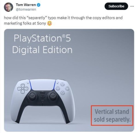 【主机游戏】难绷，新版PS5官方宣传图居然有单词拼写错误-第2张