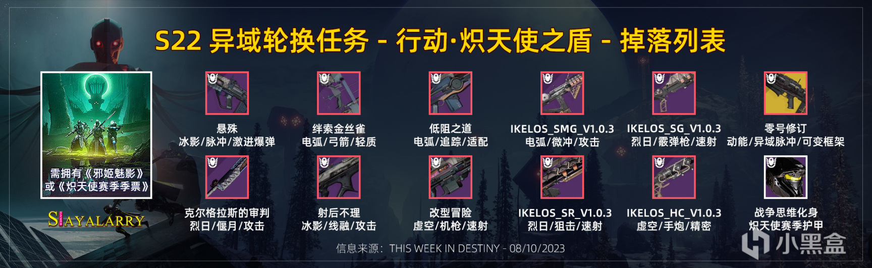 《天命2 XUR 老九 下週預覽》23/10/14 下週英靈日丨賽季中期補丁-第5張