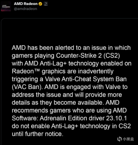 近期驅動程序更新後，一些擁有AMD GPU的CS2玩家被錯誤地封禁了-第2張