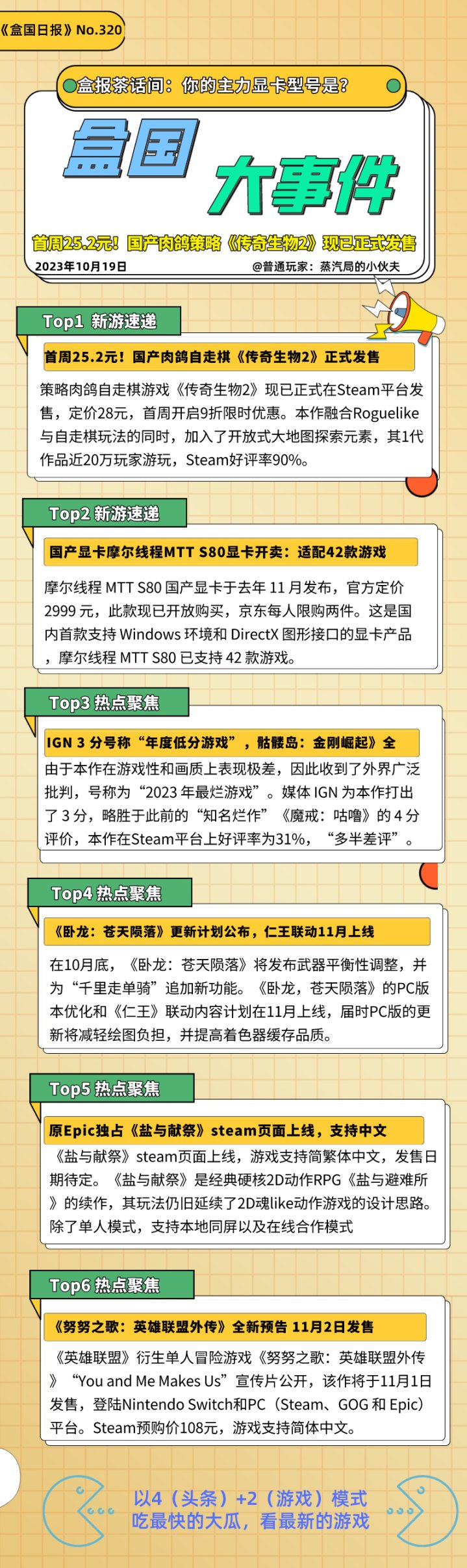 【PC游戏】国产显卡摩尔线程MTTS80开放购买，你的主力显卡是？IGN3分游戏-第0张