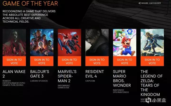 【PC游戏】2023年TGA游戏大奖完整提名名单-第0张
