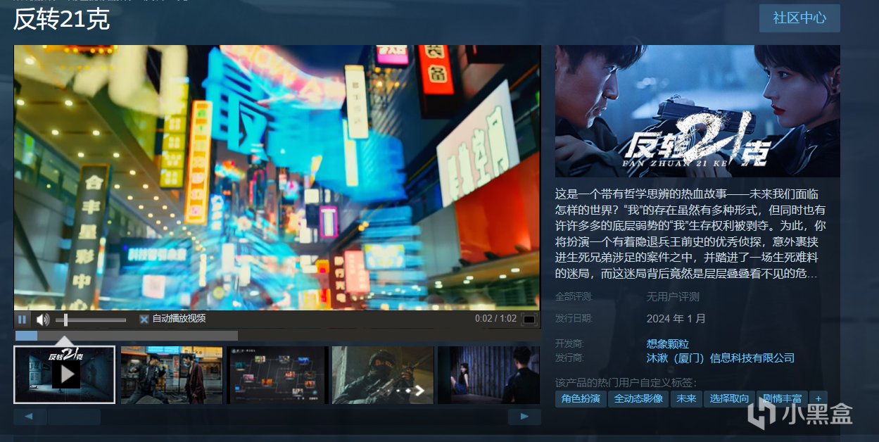 【PC遊戲】互動電影遊戲《反轉21克》將於2024年1月發售-第1張