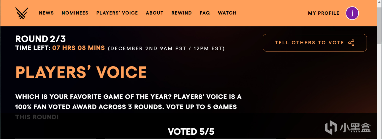 【PC遊戲】第二輪的"玩家之聲"投票即將結束；TGA宣傳預告片明日發佈-第0張