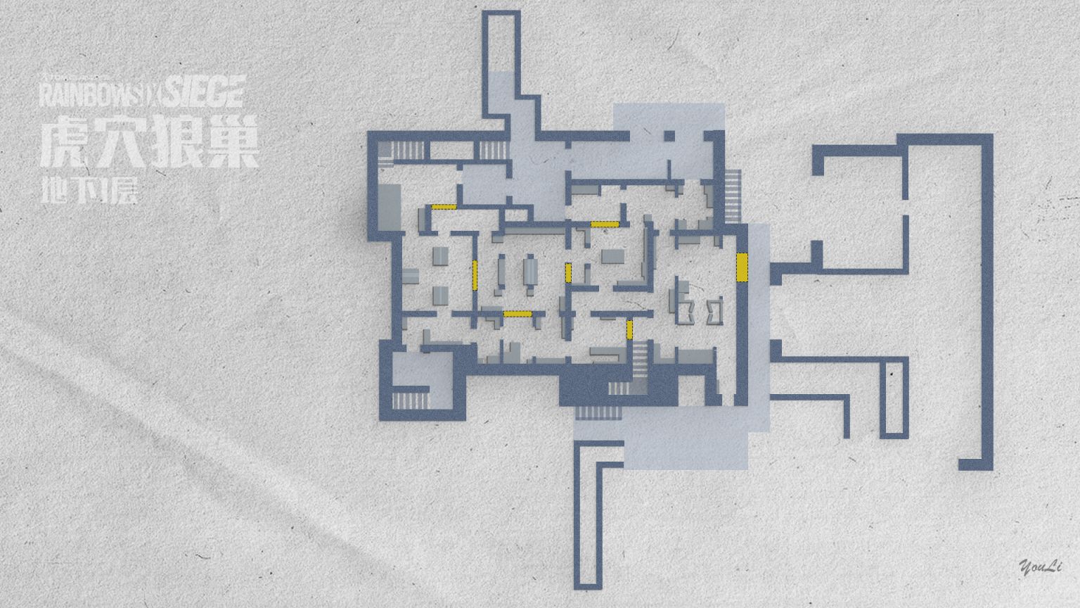 【彩虹六号围攻】Y8S4-极度深寒|地图-虎穴狼巢战术板分享-第6张