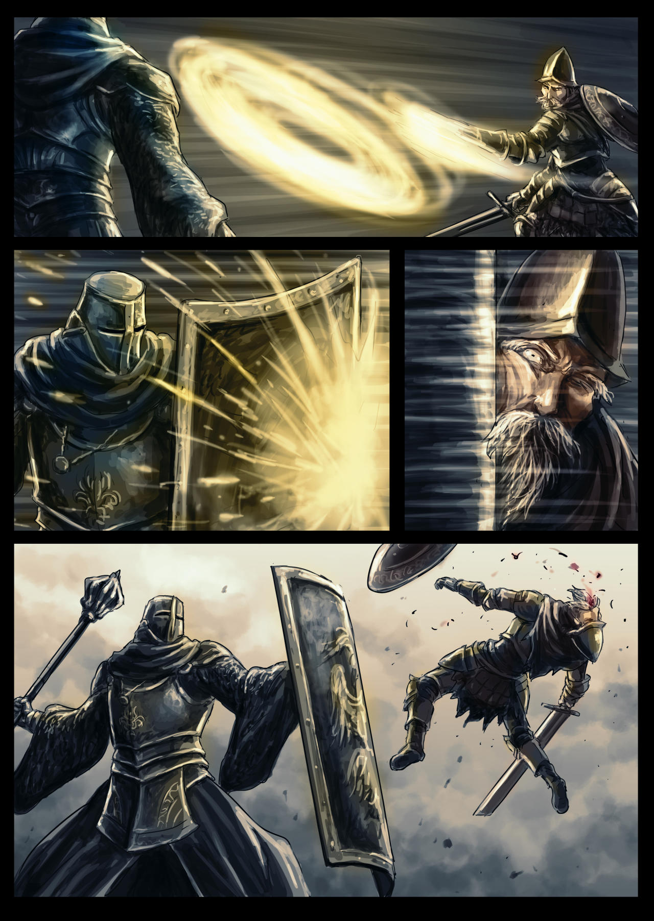 【漫画】黑暗之魂：奴隶骑士盖尔（chap1,2）-第11张