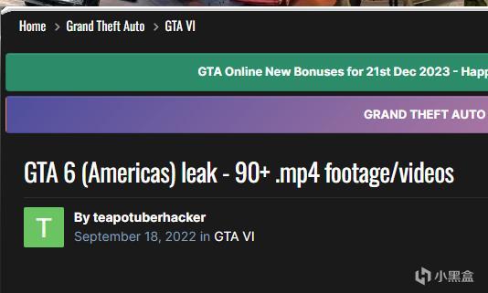 【PC游戏】泄露《GTA6》开发资料的18岁少年黑客被判终生监禁