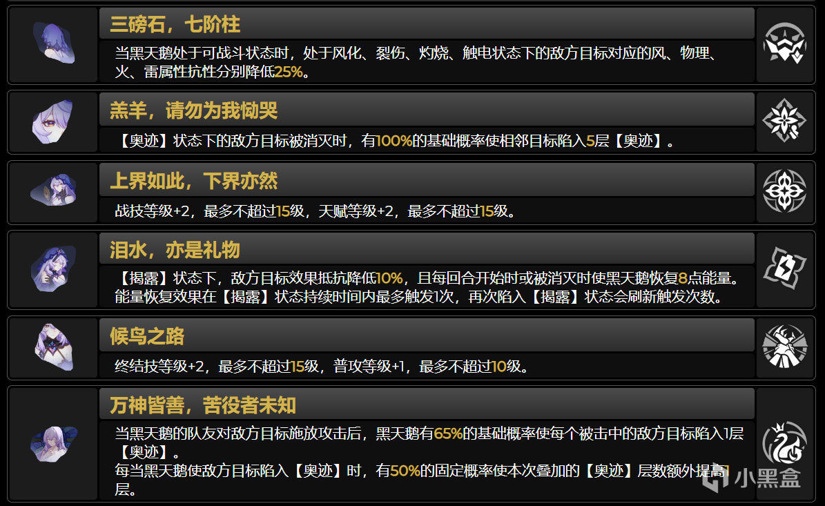 【崩坏：星穹铁道】DOT体系将会迎来新成员-黑天鹅-第8张