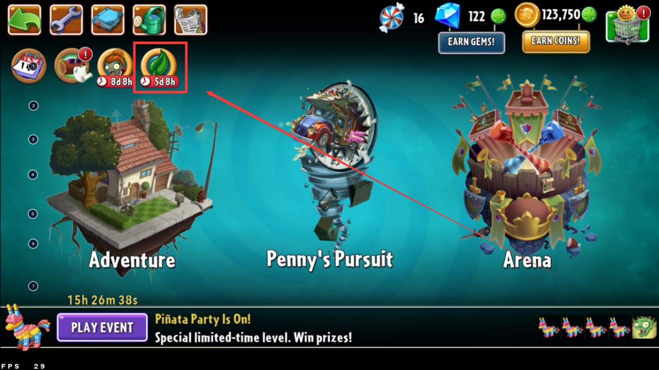 【PC游戏】限时免费领取《植物大战僵尸2》传送土豆地雷