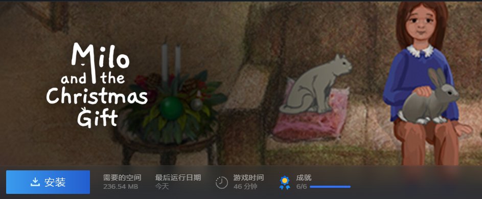 【PC遊戲】微測評80期《米洛和聖誕禮物》遲來的冬日禮物