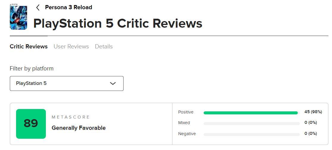 【PC遊戲】熱門孩子們我回來了！《女神異聞錄3Reload》解禁 Metacritic均分89分-第2張