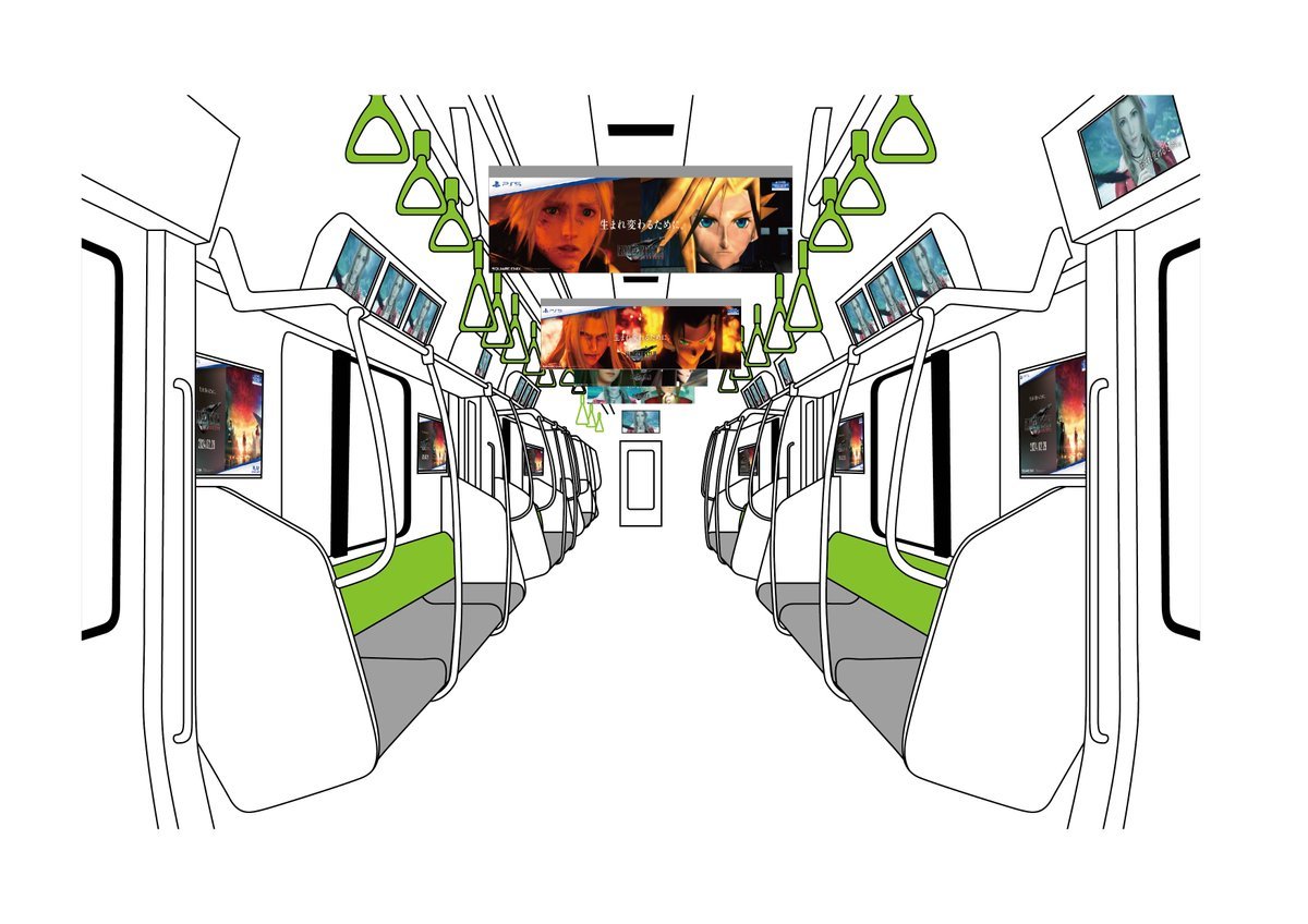 《最終幻想VII重生》東京列車宣發 跨越27年的“重生”之旅