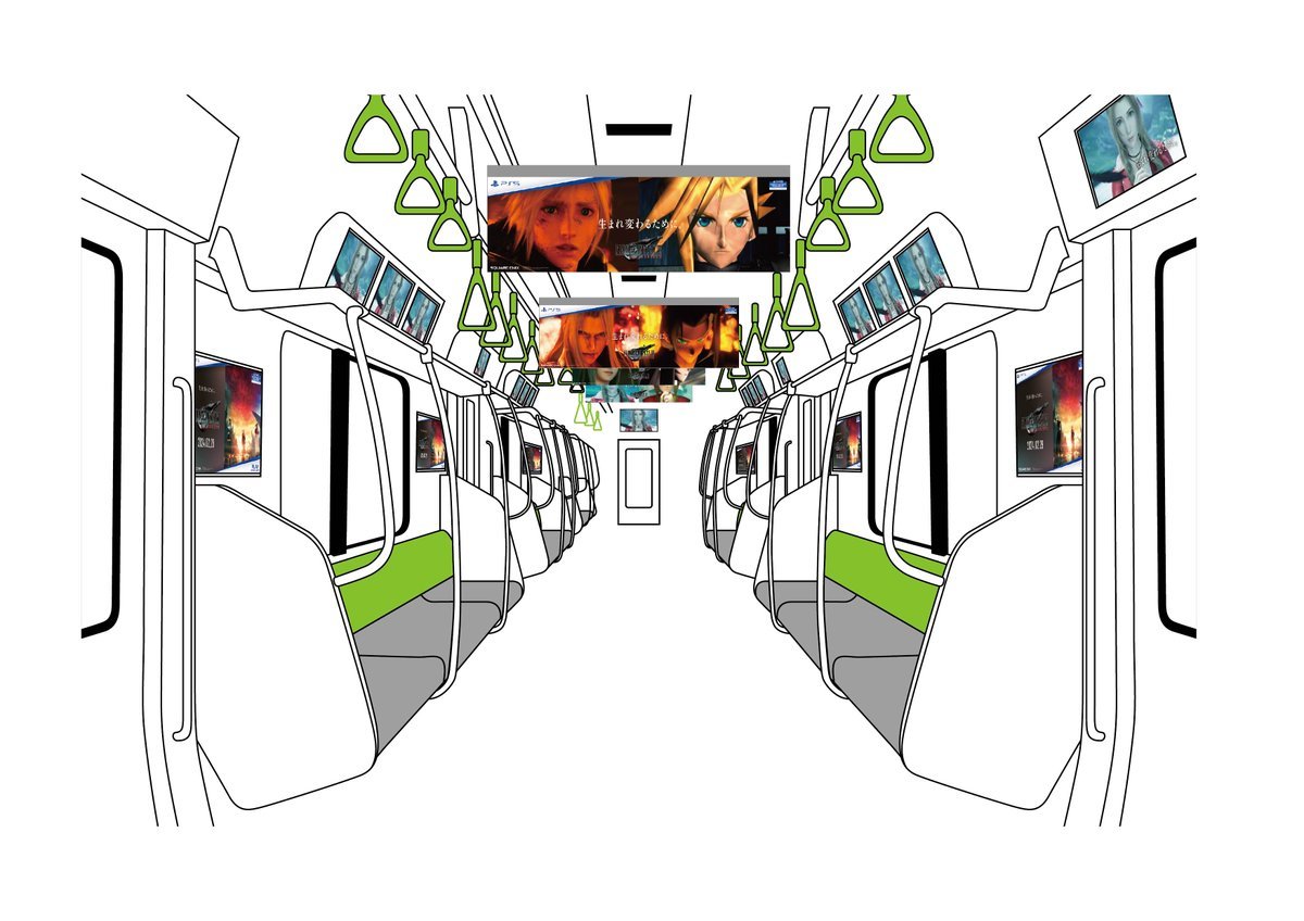 《最终幻想VII重生》东京列车宣发 跨越27年的“重生”之旅-第0张