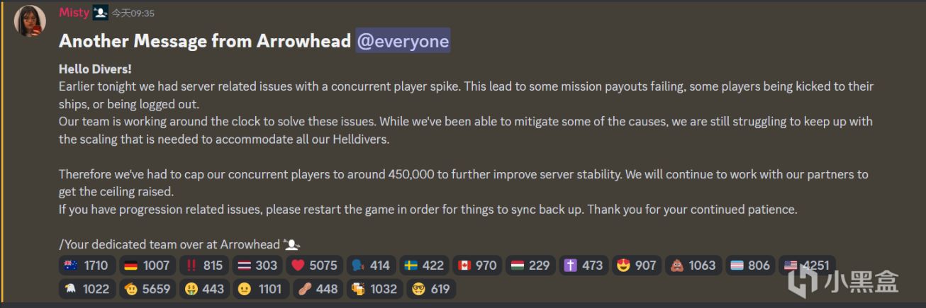【PC游戏】热门《绝地潜兵2》在线人数破40万，官方不得已限制人数在45万-第0张