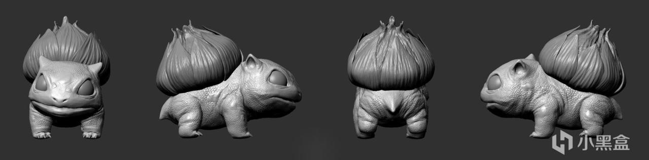 【宝可梦系列】投票《宝可梦》3D复刻：绿蒜头 雕刻与渲染-第1张