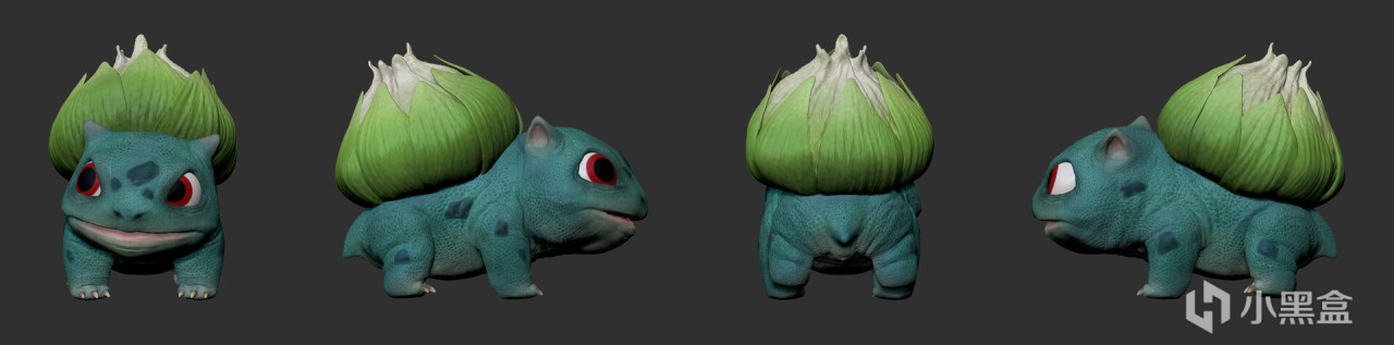 【宝可梦系列】投票《宝可梦》3D复刻：绿蒜头 雕刻与渲染-第2张