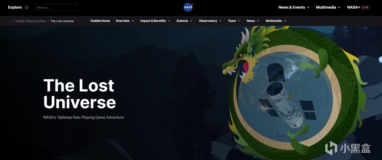 【PC游戏】美国宇航局NASA跨界 推出首款跑团模组《The Lost Universe》-第0张