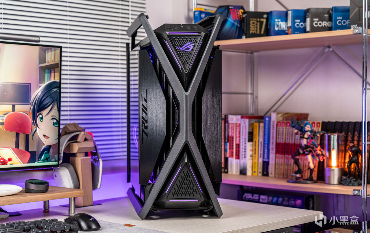 紫金绽放——ROG X670E Extreme + 创世神GR701分体水冷装机展示