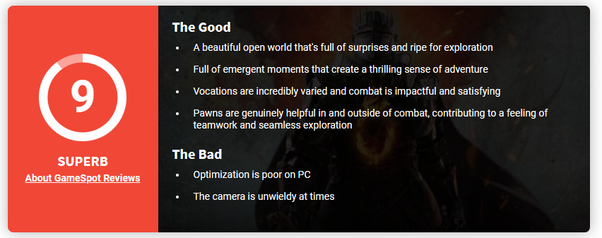 【PC游戏】热门《龙之信条2》媒体评分解禁：MC 87分/OC 89分，IGN8分、GS9分-第3张