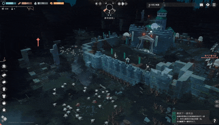 【PC遊戲】迷霧中抵禦獵頭蟹大軍，RTS+體素建造《災厄堡壘》中世紀樂高-第0張