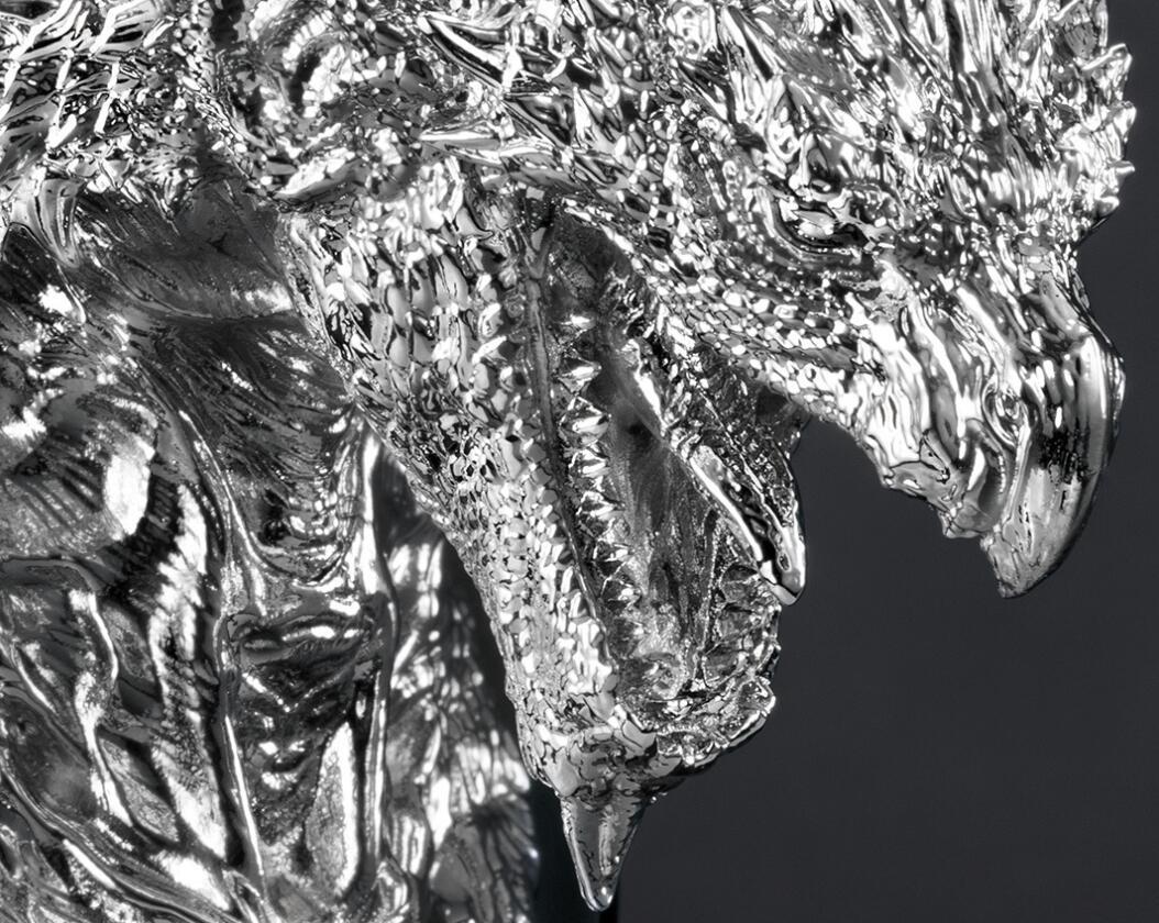 【PC游戏】一百万！《怪物猎人》20周年限量款银火龙头雕开启预订-第2张