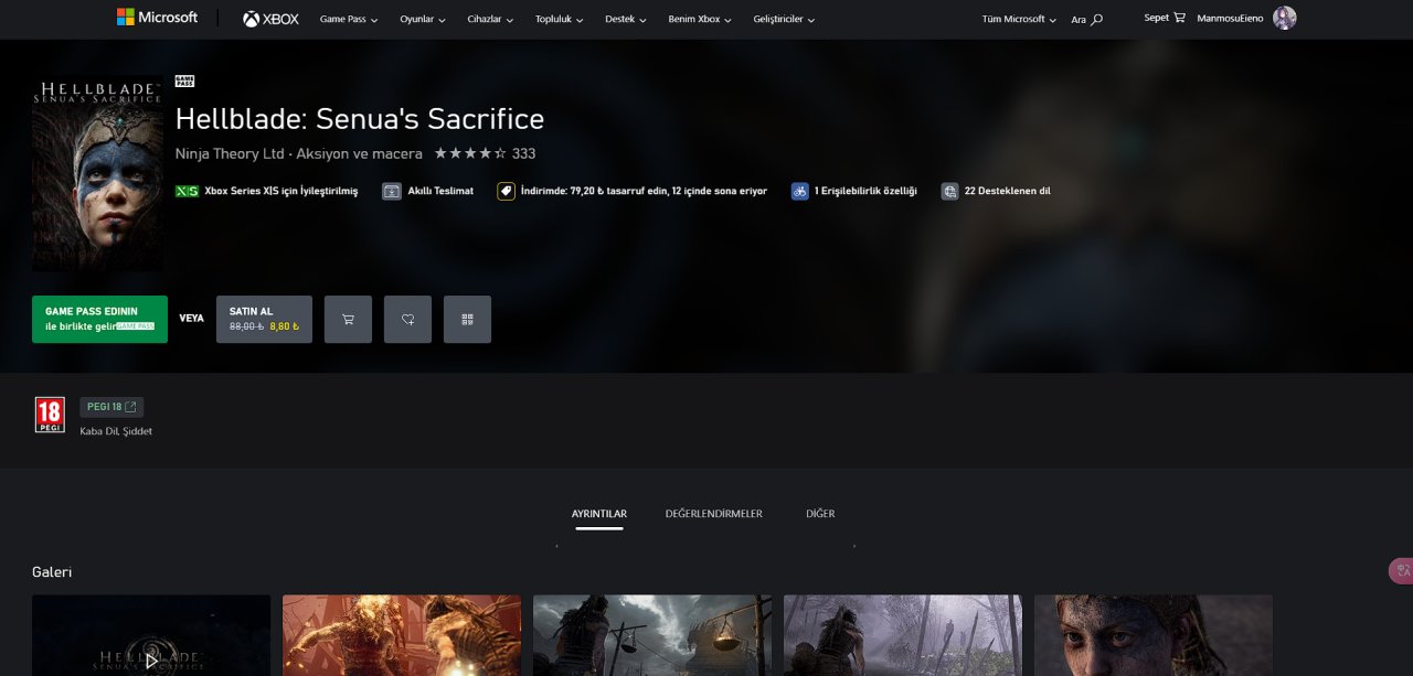【主机游戏】Xbox土区2元即可入库《地狱之刃：塞娜的献祭》-第0张