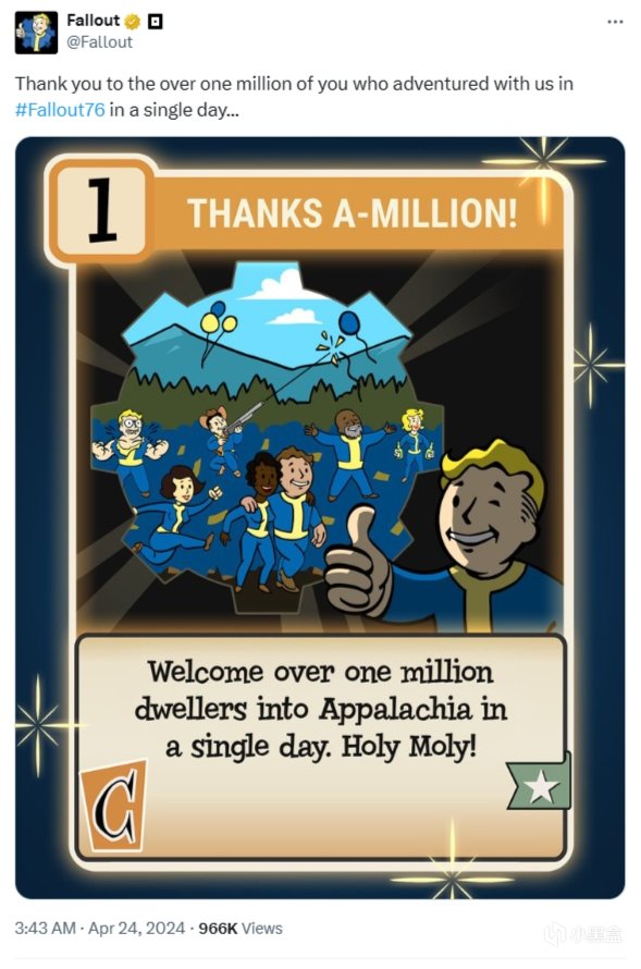 《輻射》系列在一天內達到500萬玩家-第0張
