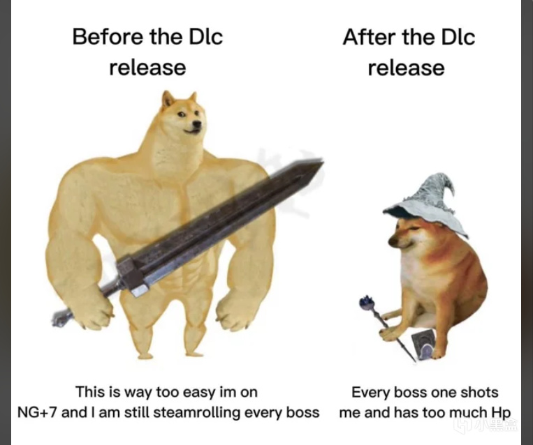 【球盟会】《艾尔登法环》DLC难度太大，外网玩家制作梗图整活！