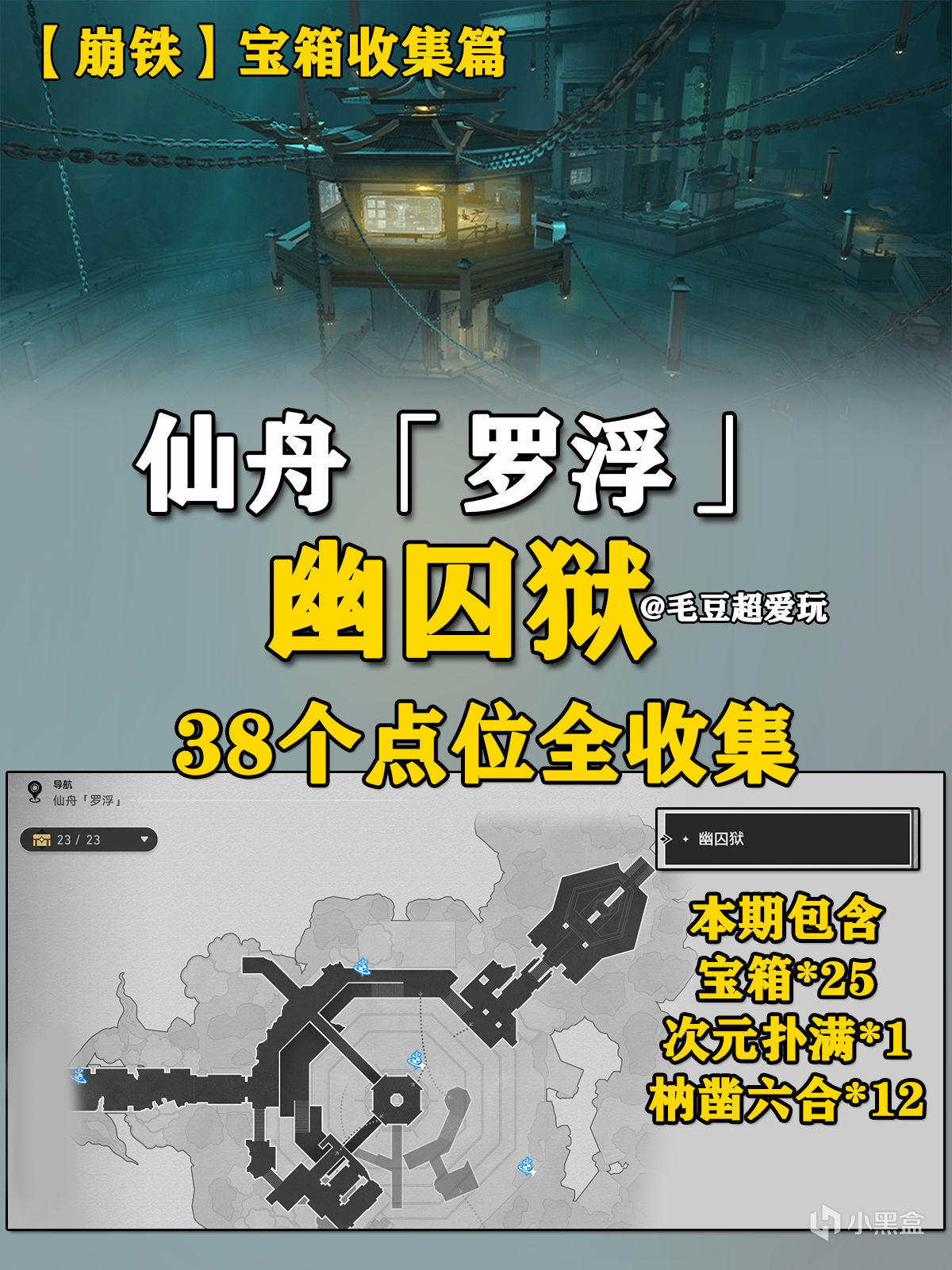 【V2.4攻略】仙舟「羅浮」-幽囚獄寶箱全收集，含魔方、彩蛋-第0張