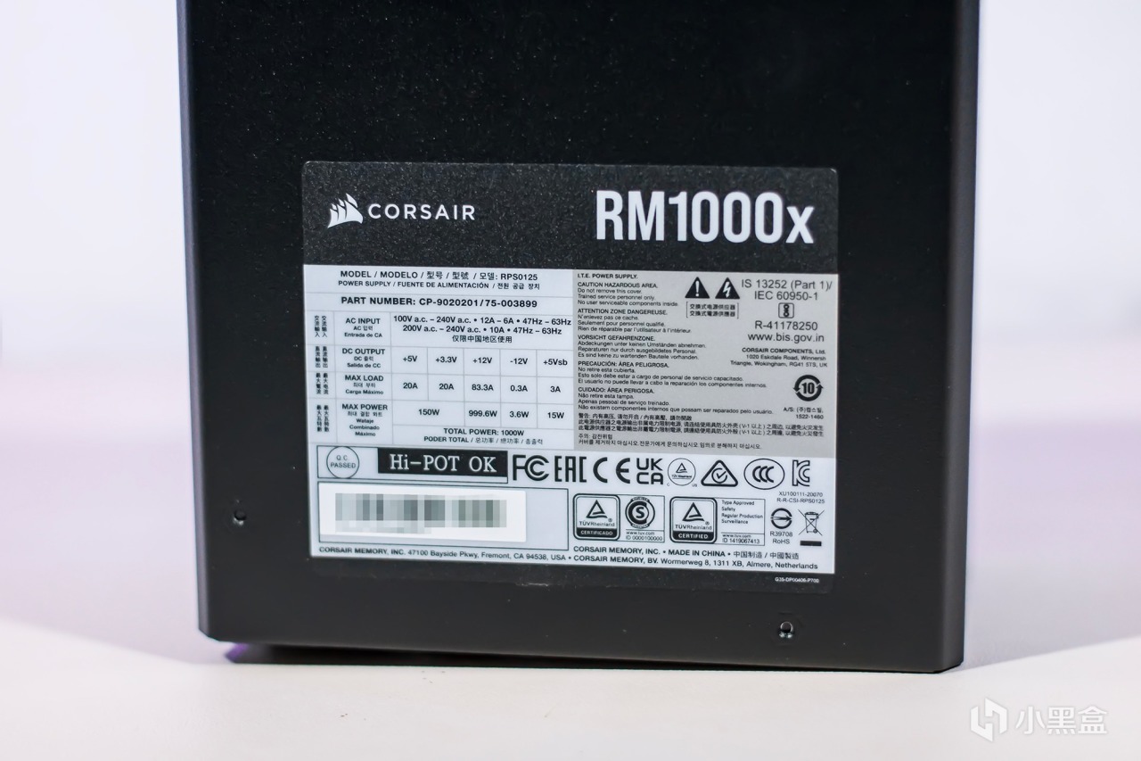 美商海盜船RM1000x全模組電源評測，磁懸浮風扇加持，輸出穩定高效-第2張