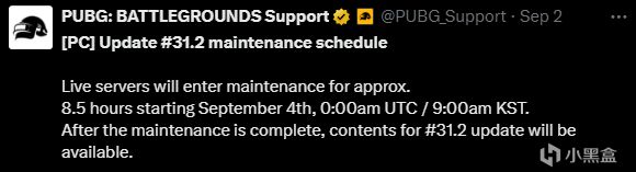 【PUBG】#31.2上线-9.4停机维护，内容预览-第0张