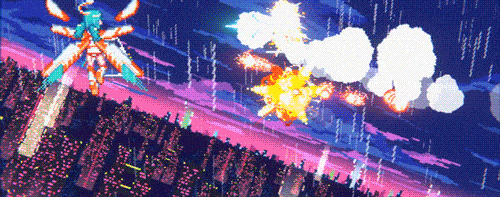 像素風輕百合機甲蘿莉彈幕遊戲《幻耀的羽毛》現已上線Steam-第2張