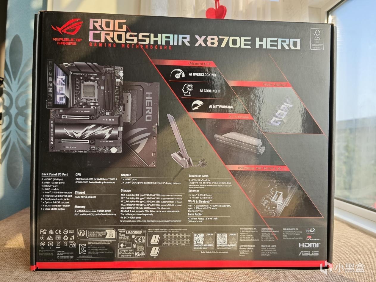 ROG CROSSHAIR X870E HERO主板开箱及装机测试-第1张