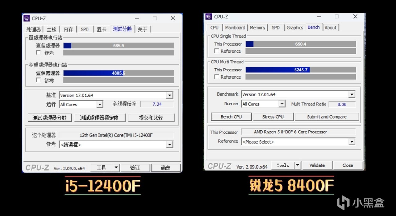 i5-12400F对比锐龙5 8400F评测：百元CPU，谁更值得入手？-第2张