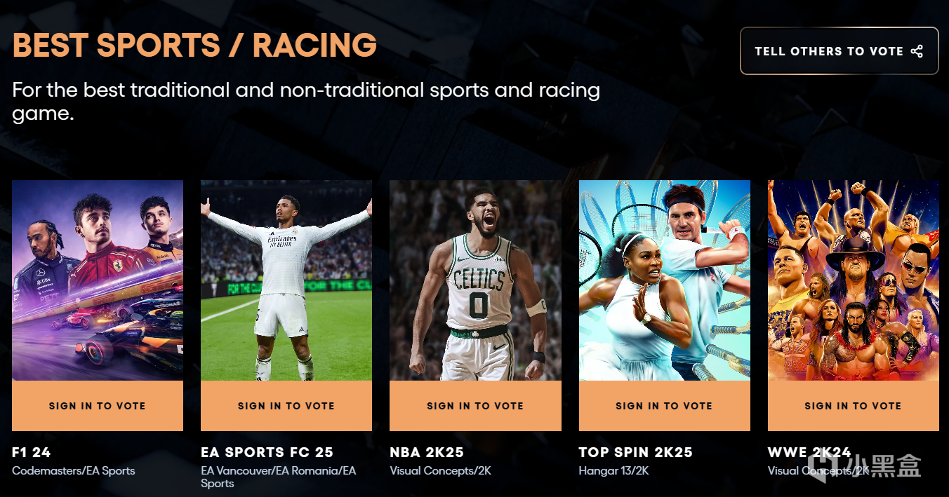 【球盟会】TGA提名最全汇总,《黑神话》获年度游戏四项提名!