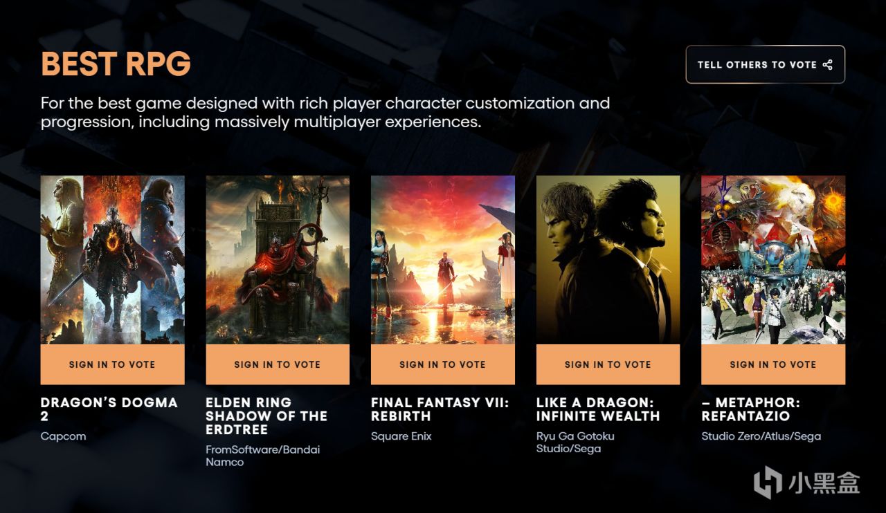 TGA2024 提名汇总