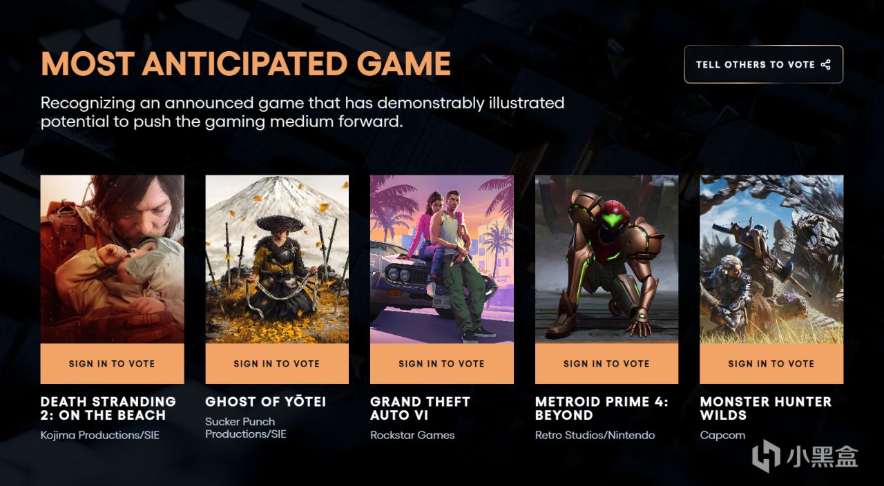 TGA2024 提名汇总