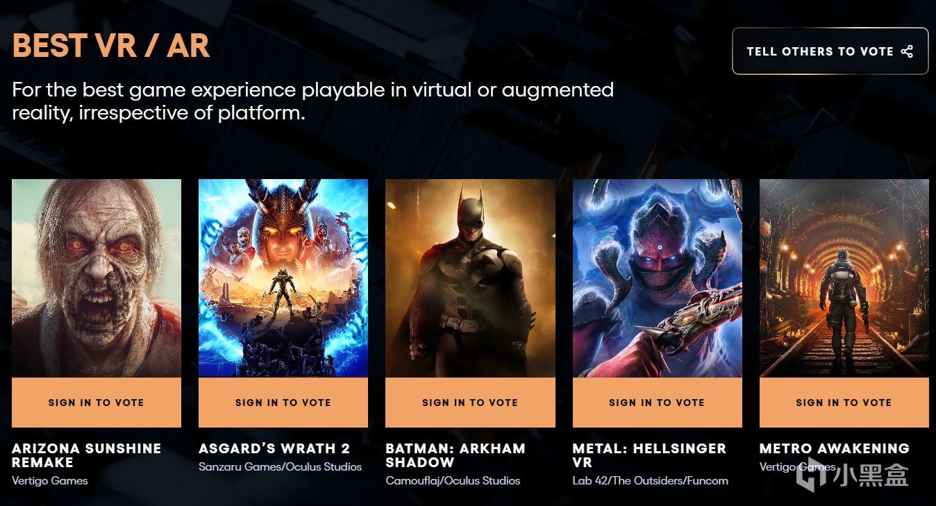 TGA提名最全汇总，《黑神话》获年度游戏四项提名！