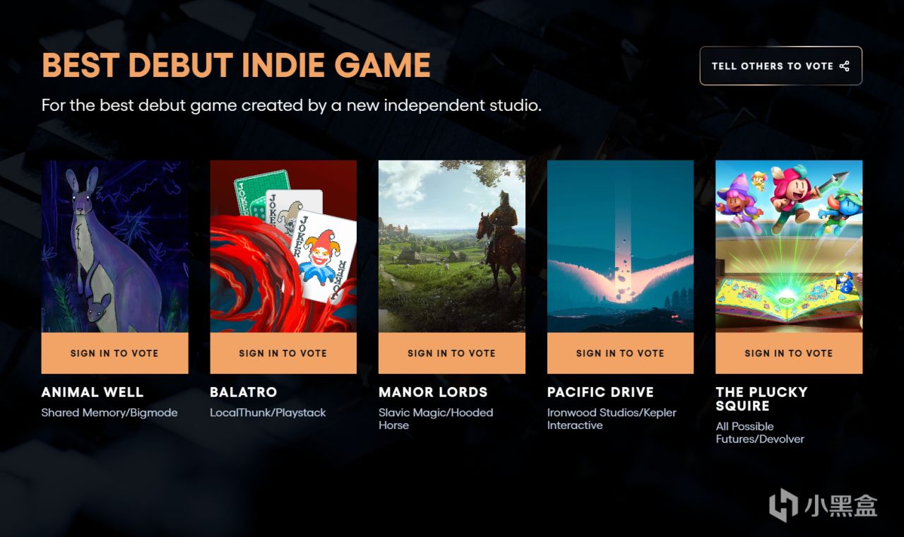 TGA2024 提名汇总