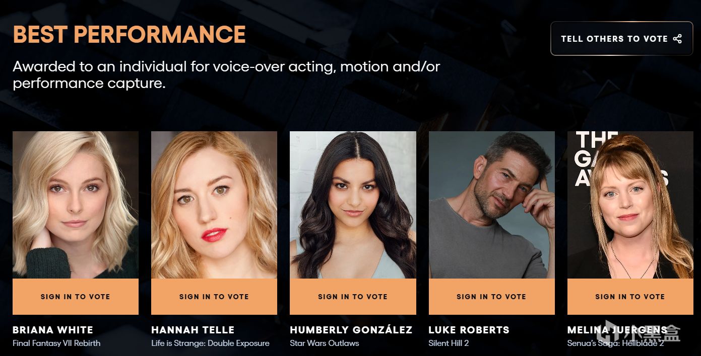 TGA提名最全汇总，《黑神话》获年度游戏四项提名！