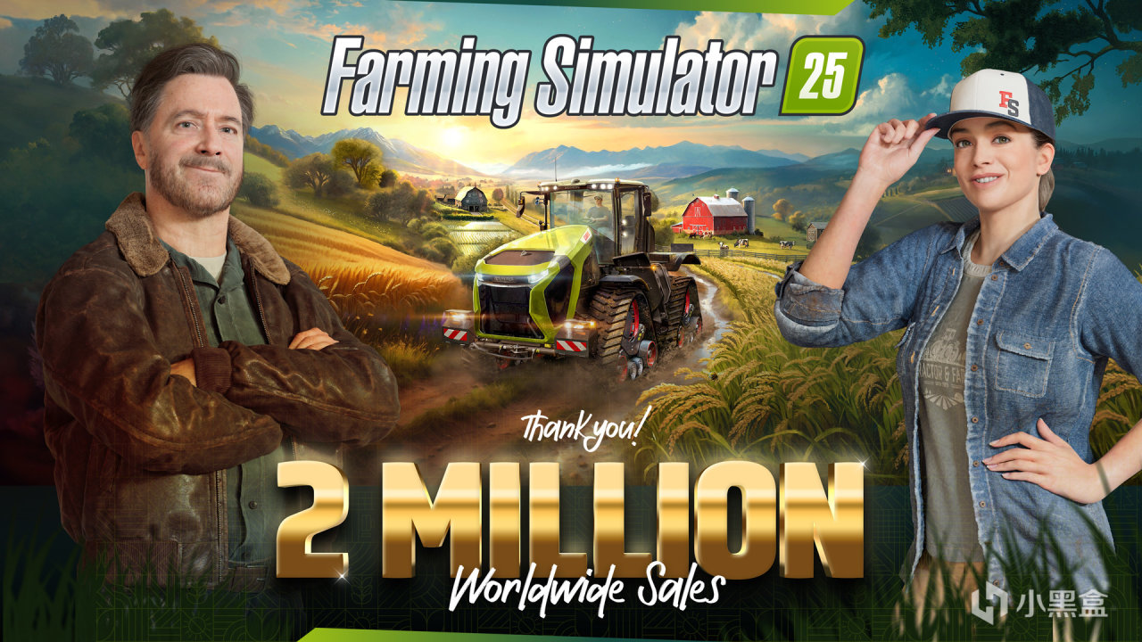 《Farming Simulator 25》發售首周全球銷量破200萬！