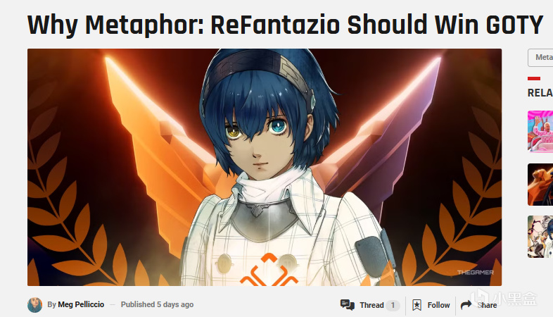 【球盟会】外媒发文，所有提名游戏都值得TGA年度最佳