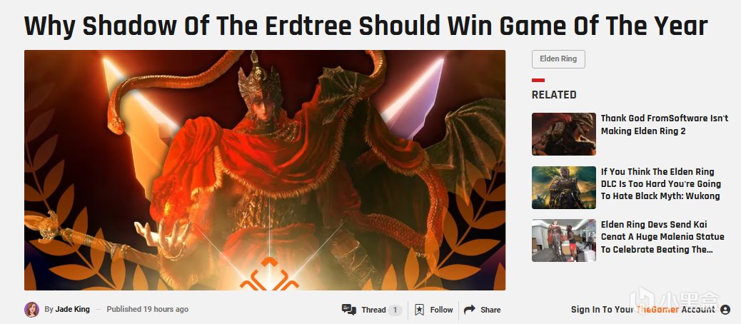 【球盟会】外媒发文，所有提名游戏都值得TGA年度最佳